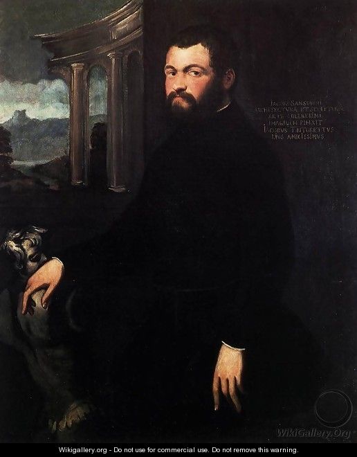 Portrait of Jacopo Sansovino 2 - Jacopo Tintoretto (Robusti)