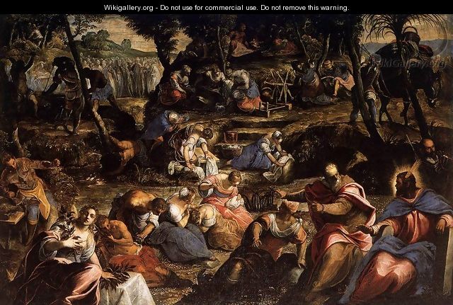 The Jews in the Desert 2 - Jacopo Tintoretto (Robusti)