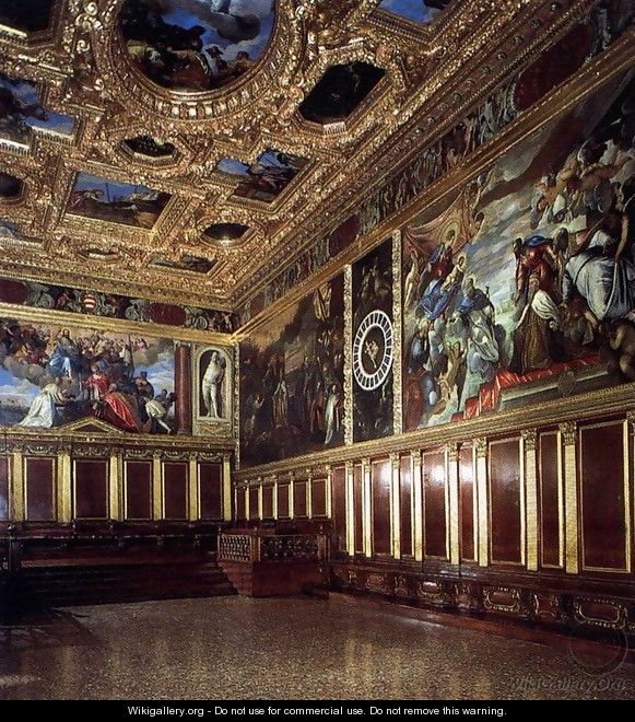 View of the Sala del Collegio - Jacopo Tintoretto (Robusti)