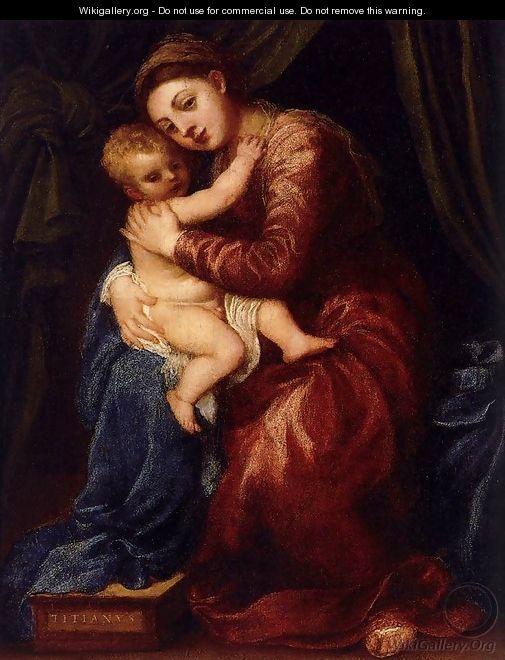 Virgin and Child 2 - Tiziano Vecellio (Titian)