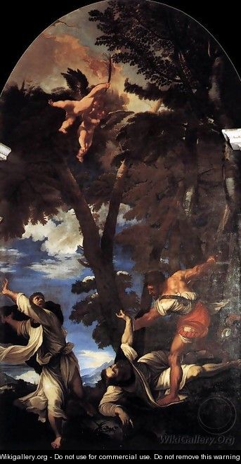 The Death of St Peter Martyr 2 - Tiziano Vecellio (Titian)
