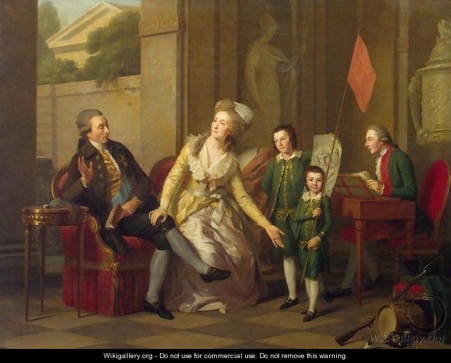 Portrait of the Saltykov Family - Johann Friedrich August Tischbein