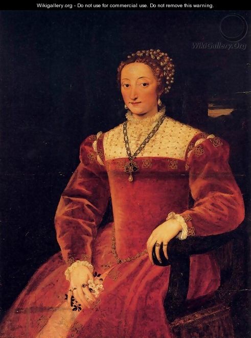 Giulia Varano, Duchess of Urbino - Tiziano Vecellio (Titian)