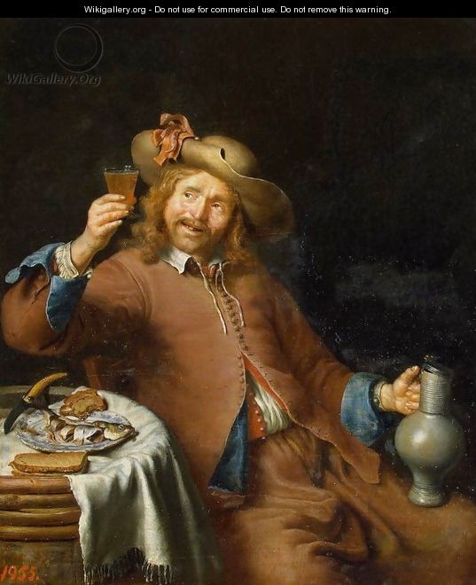 Breakfast of a Young Man - Pieter Cornelisz. van SLINGELANDT