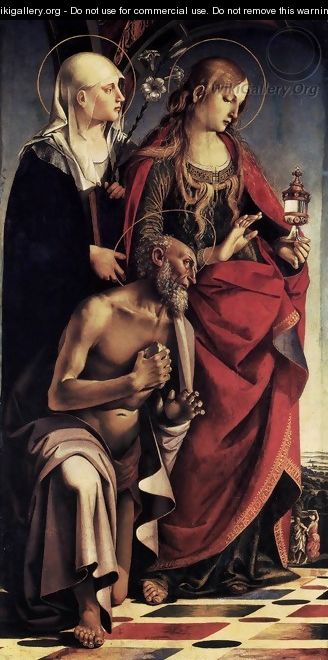 St Augustine Altarpiece (left wing) - Luca Signorelli
