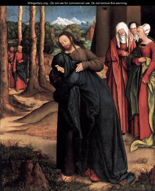 Christ Taking Leave of His Mother 2 - Bernhard Strigel