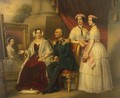 Portrait of the Family of Joseph, Duke of Saxe-Altenburg - Joseph Karl Stieler