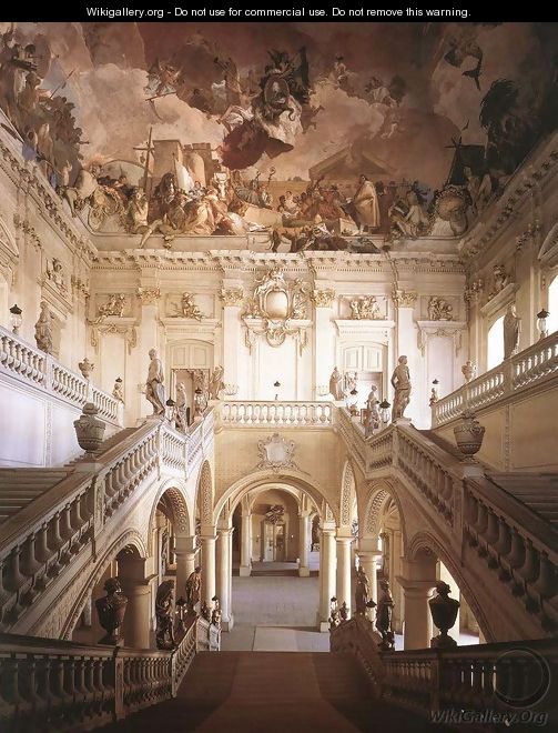 View of the stairwell - Giovanni Battista Tiepolo