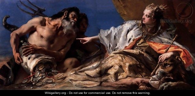 Neptune Offering Gifts to Venice - Giovanni Battista Tiepolo