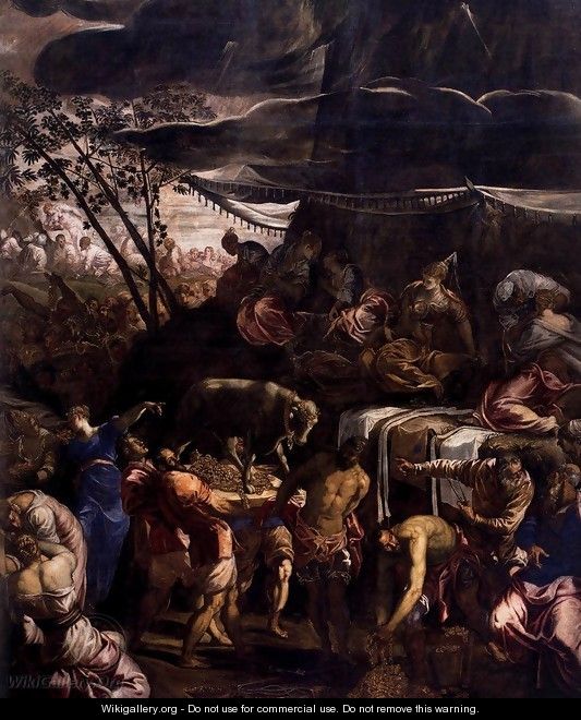Moses Receiving the Tables of the Law (detail) 2 - Jacopo Tintoretto (Robusti)