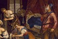 The Birth of John the Baptist (detail) - Jacopo Tintoretto (Robusti)