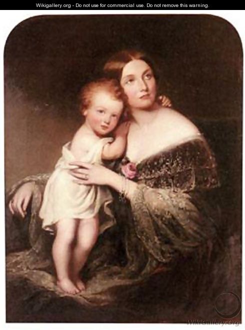 Portrait Of Princess Marie Baden Duchess Of Hamilton - Alphonse Marx