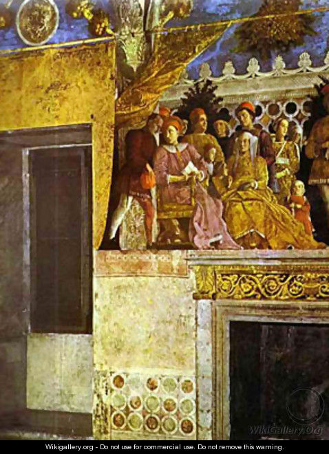 The Gonzaga Family And Retinue Detail 2 1465-74 - Andrea Mantegna