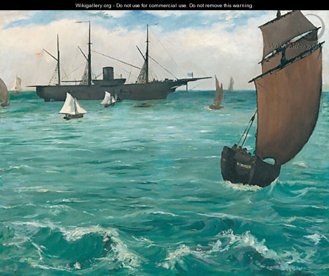 The Kearsarge at Boulogne 1864 - Edouard Manet