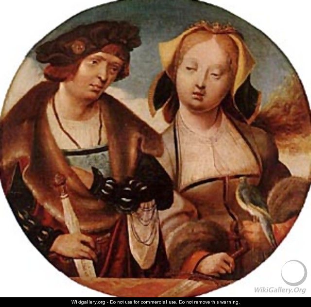 St Cecilia And Her Fiance 1518-20 - Cornelis Engelbrechtsen
