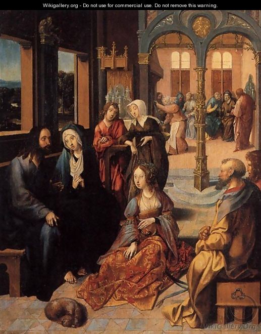 Christ in the House of Martha and Mary 1515 - Cornelis Engelbrechtsen