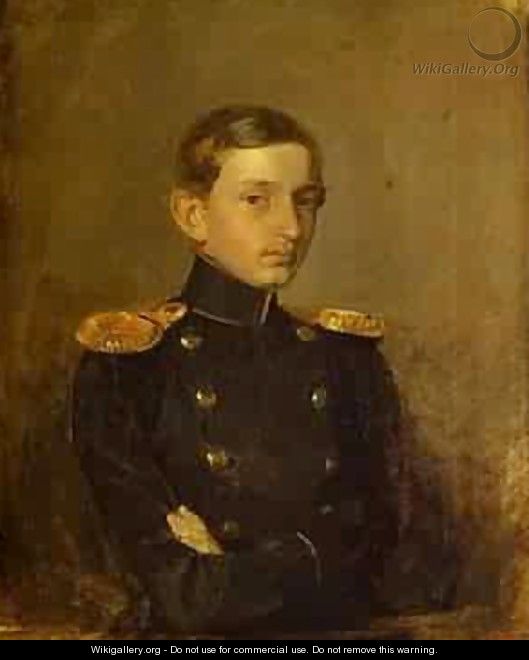 Portrait Of M P Zhdanovich 1846-47 - Pavel Andreevich Fedotov