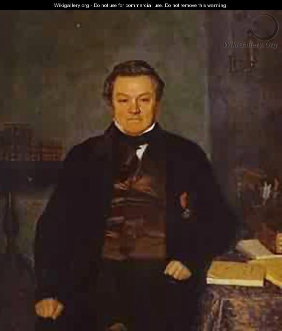Portrait Of F Ye Yakovlev 1846-47 - Pavel Andreevich Fedotov