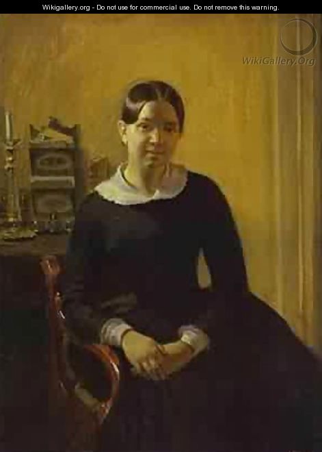 Portrait Of Anna Zhdanovich 1848 - Pavel Andreevich Fedotov