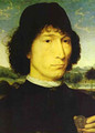 Portrait Of An Italian With A Roman Coin (Giovannide Candida) 1470 - Hans Memling