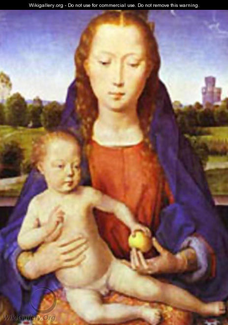 Madonna And Child Enthroned 1480-90 - Hans Memling