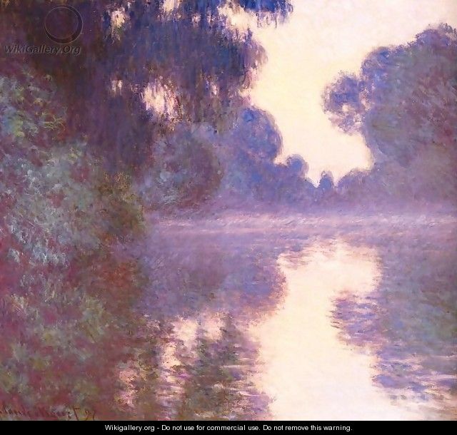 Misty morning on the seine blue 1892 - Claude Oscar Monet