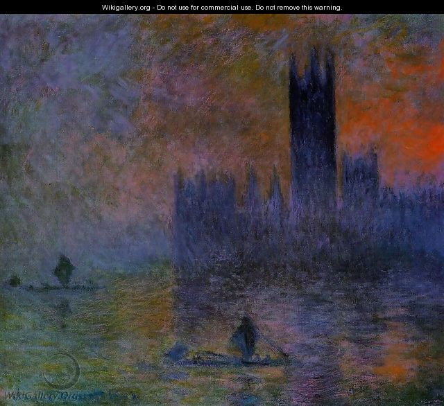 Houses of Parliament Fog Effedt 1899-1901 - Claude Oscar Monet