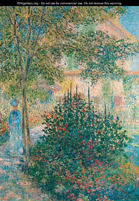 Camille Monet in the Garden at Argenteuil 1876 - Claude Oscar Monet