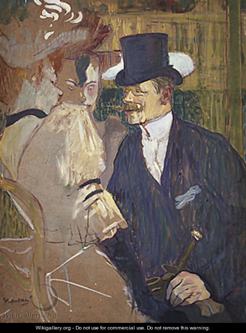 The Englishman (William Tom Warrener) at the Moulin Rouge 1892 - Henri De Toulouse-Lautrec