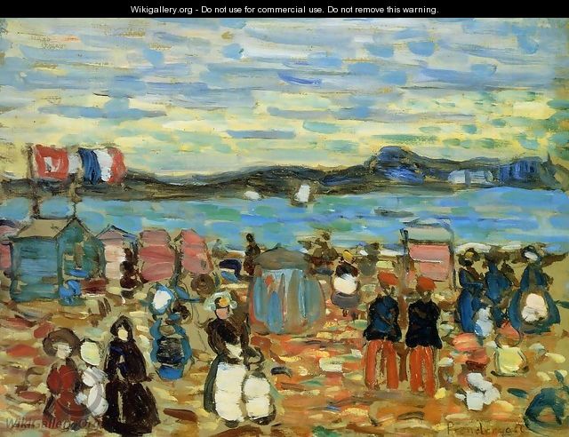 Bathing Tents, St. Malo 1907 - Henri De Toulouse-Lautrec