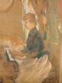 At the Piano Madame Juliette Pascal in the Drawing Room of the Chateau de Malrome 1896 - Henri De Toulouse-Lautrec