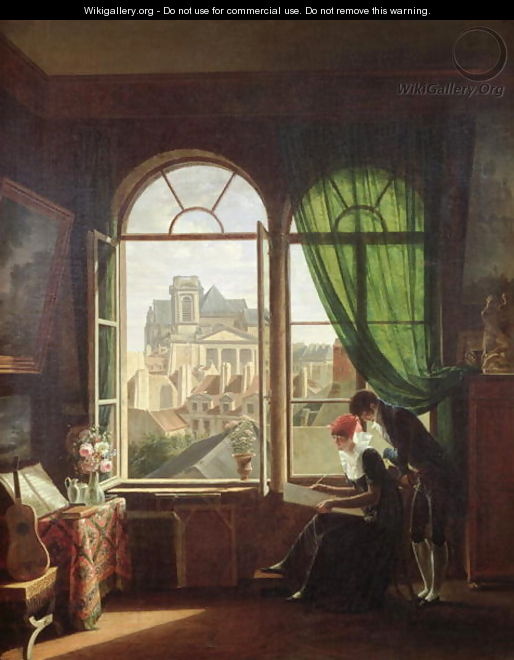 View of Saint Eustache Church from a House on Rue Platriere or The Artist