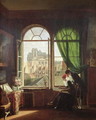 View of Saint Eustache Church from a House on Rue Platriere or The Artist's Interior 1810 - Martin Drolling