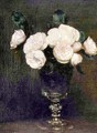 Still Life of Malmaison Roses - Ignace Henri Jean Fantin-Latour