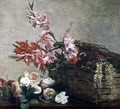Gladioli and Roses - Ignace Henri Jean Fantin-Latour
