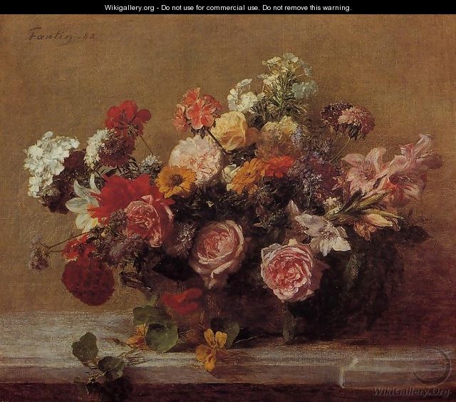 Flowers 1882 - Ignace Henri Jean Fantin-Latour