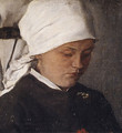 Peasant Girl with a White Headcloth 1885 - Wilhelm Leibl