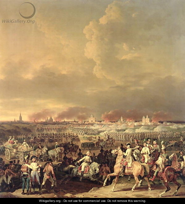 The Siege of Lille by Albert de Saxe Tachen 8th October 1792 1845 - Charles Emile Hippolyte Lecomte-Vernet