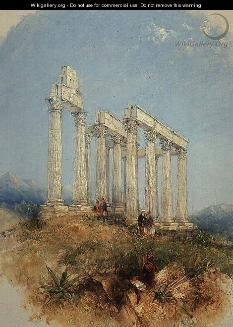 The Temple of Jupiter Olympius Athens - Louis Ducis