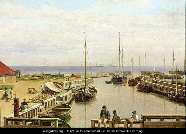 The Port of Dragor 1826 - Christoffer Wilhelm Eckersberg
