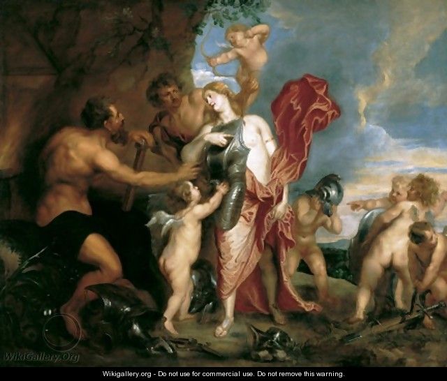 Venus Receiving the Arms of Aeneas from Vulcan c 1629 1632 - Sir Anthony Van Dyck