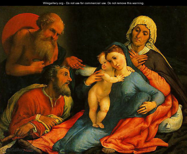 Madonna and Child with SS Jerome Joseph and Anne - Johann-Nepomuk Ender