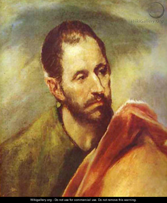Study Of A Head 1595-1600 - El Greco (Domenikos Theotokopoulos)