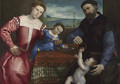 Portrait of Giovanni della Volta with his Wife and Children 1547 - Lorenzo Lotto