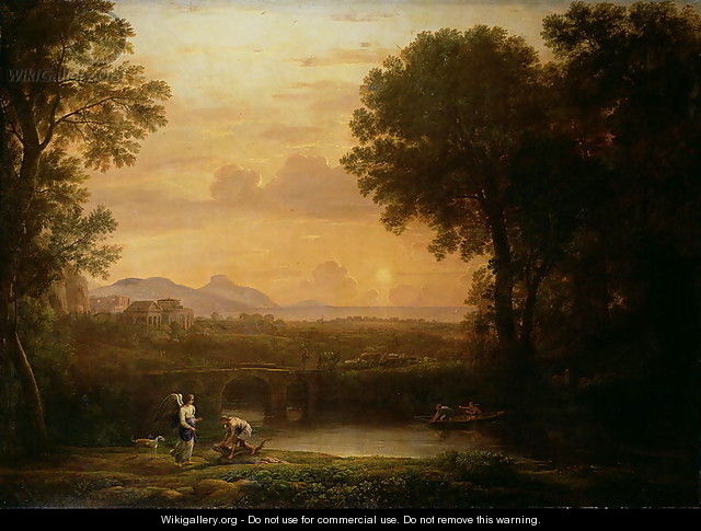 Landscape at Dusk - Claude Lorrain (Gellee)