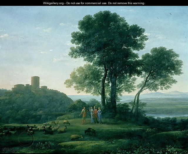Jacob with Laban and his daughters - Claude Lorrain (Gellee)