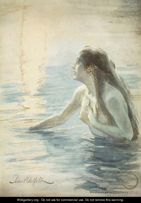In the water - Albert Edelfelt