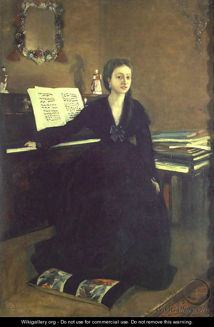 Madame Camus at the Piano - Edgar Degas