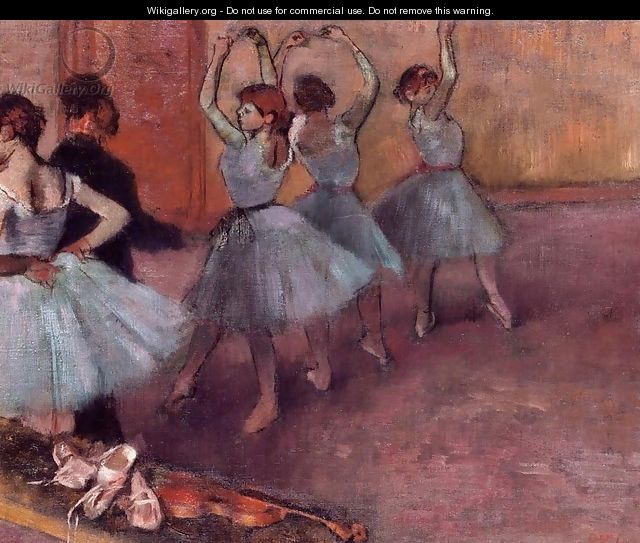 Dancers in Light Blue (aka Rehearsing in the Dance Studio) 1882 - Edgar Degas