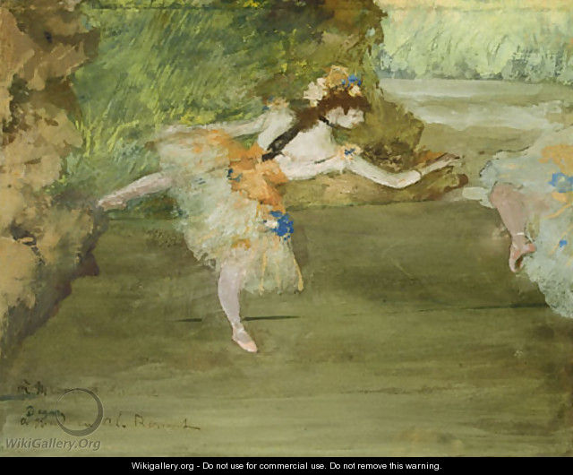Dancer Onstage ca. 1877 - Edgar Degas